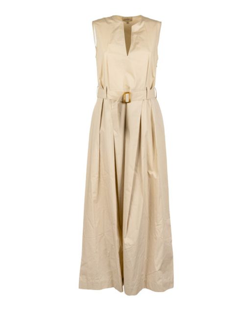 BELTED LONG DRESS WOOLRICH | CFWWDR0184FRUT39448640 WHITE PEPPER